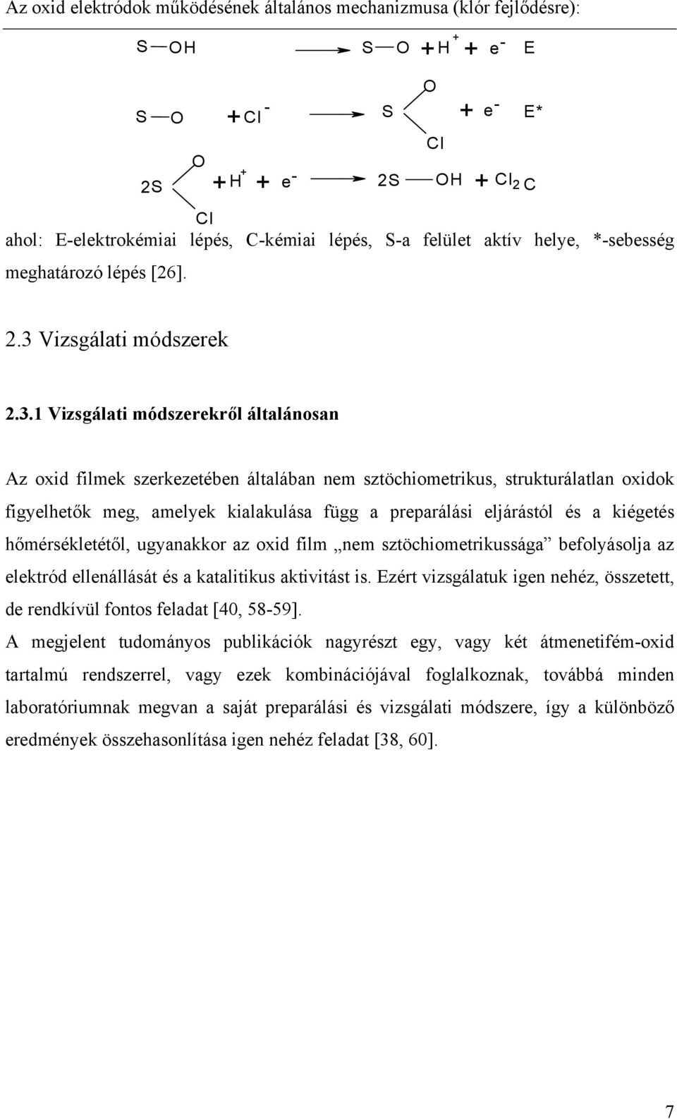 Vizsgálati módszerek 2.3.