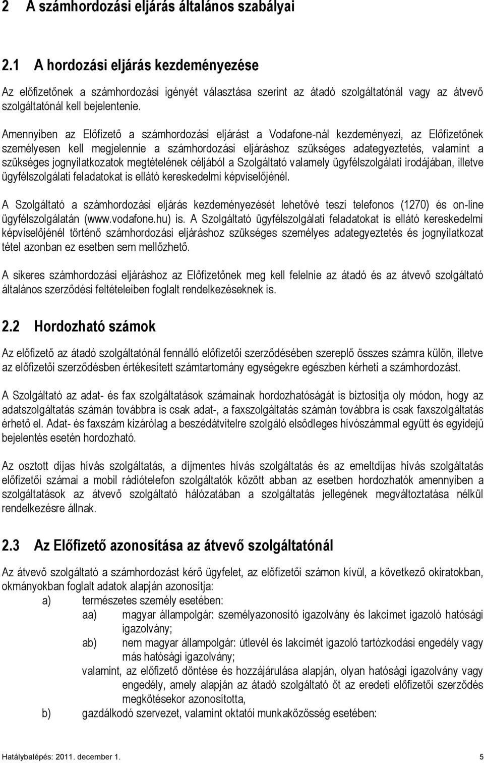Lakossági Általános Szerződési Feltételek 2. számú Melléklet - PDF Ingyenes  letöltés