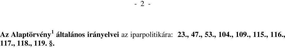 iparpolitikára: 23., 47., 53.