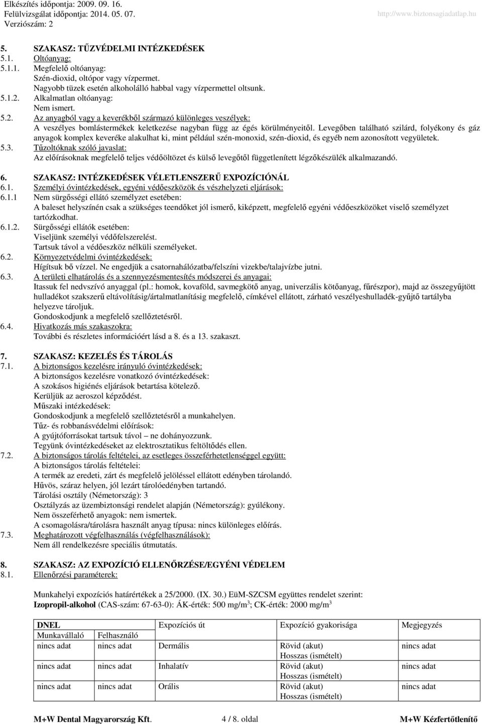 Levegőben található szilárd, folyékony és gáz anyagok komplex keveréke alakulhat ki, mint például szén-monoxid, szén-dioxid, és egyéb nem azonosított vegyületek. 5.3.