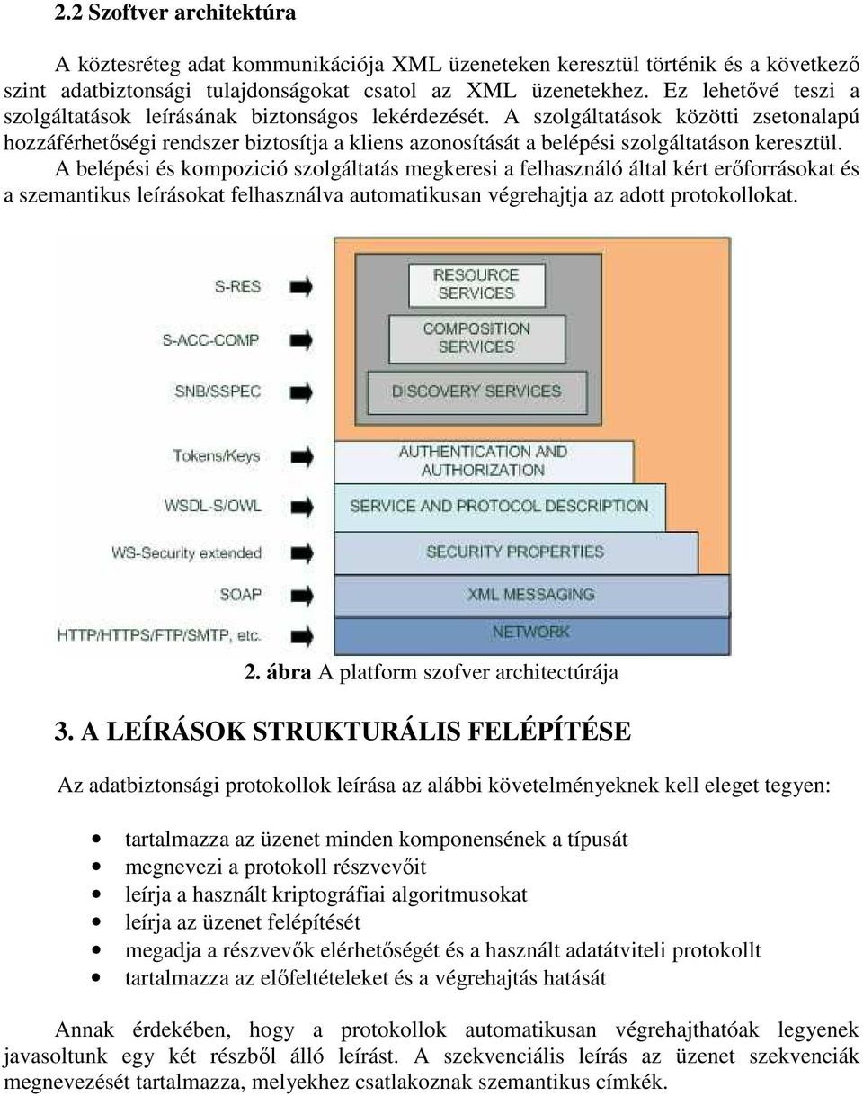 A szolgáltatások közötti zsetonalapú hozzáférhetıségi rendszer biztosítja a kliens azonosítását a belépési szolgáltatáson keresztül.