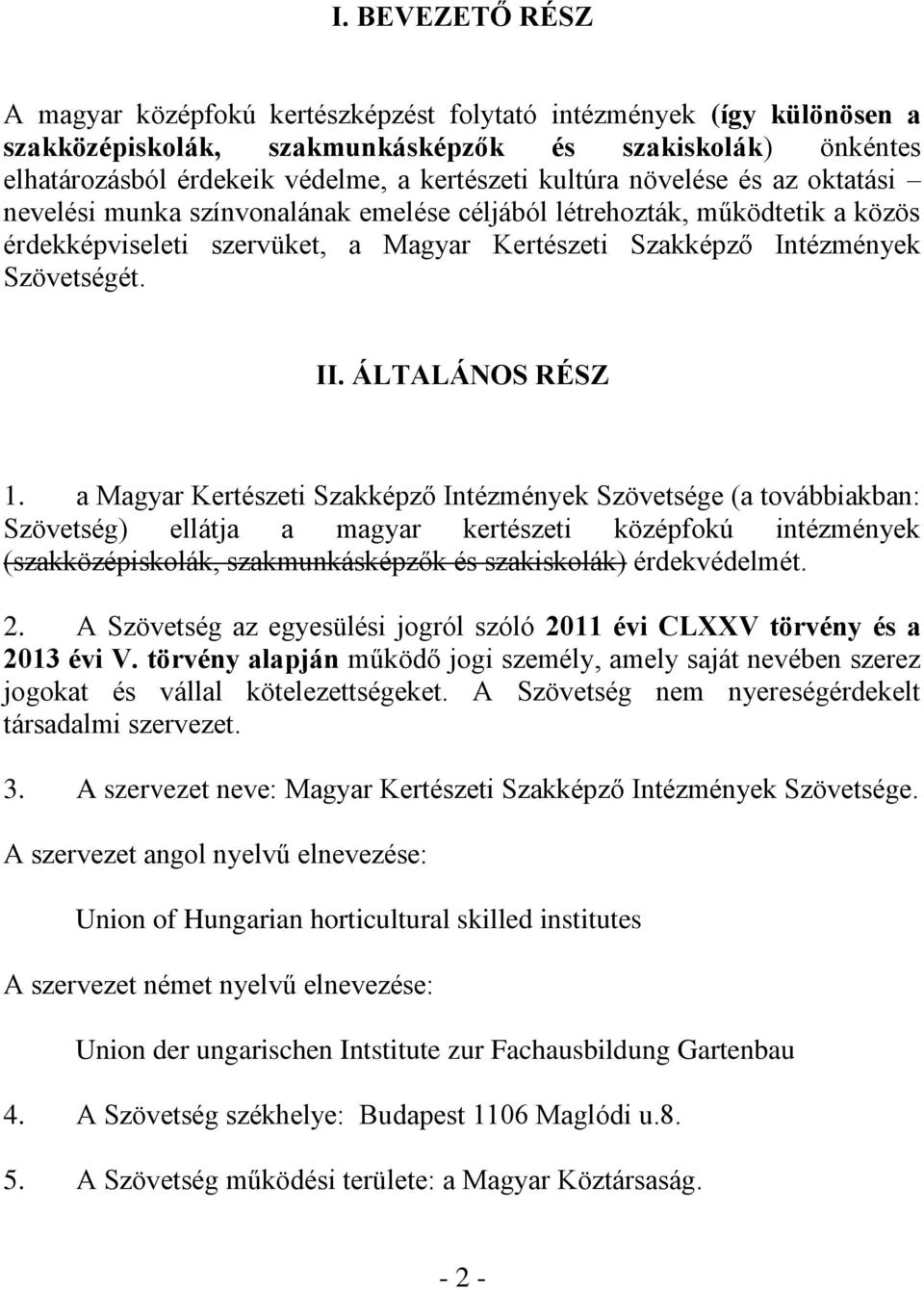 ÁLTALÁNOS RÉSZ 1.