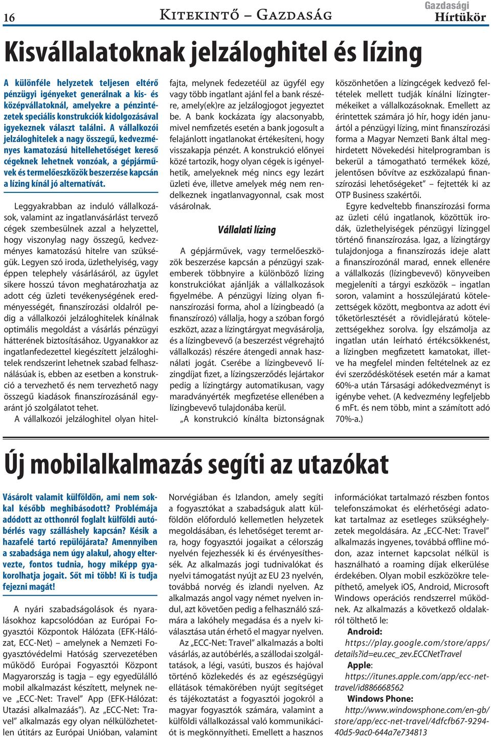 A vállalkozói jelzáloghitelek a nagy összegű, kedvezményes kamatozású hitellehetőséget kereső cégeknek lehetnek vonzóak, a gépjárművek és termelőeszközök beszerzése kapcsán a lízing kínál jó