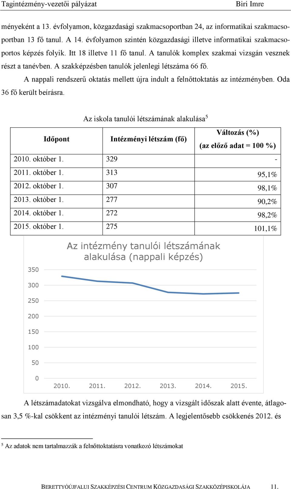 A nappali rendszerű oktatás mellett újra indult a felnőttoktatás az intézményben. Oda 36 fő került beírásra.