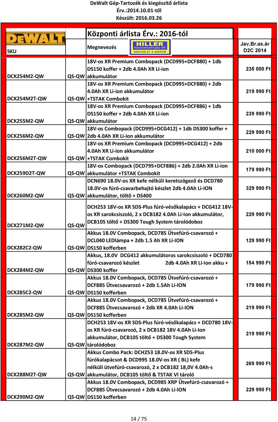 0Ah XR Li-ion akkumulátor +TSTAK Combokit 18V-os XR Premium Combopack (DCD995+DCF886) + 1db DS150 koffer + 2db 4.0Ah XR Li-ion akkumulátor 18V-os Combopack (DCD995+DCG412) + 1db DS300 koffer + 2db 4.