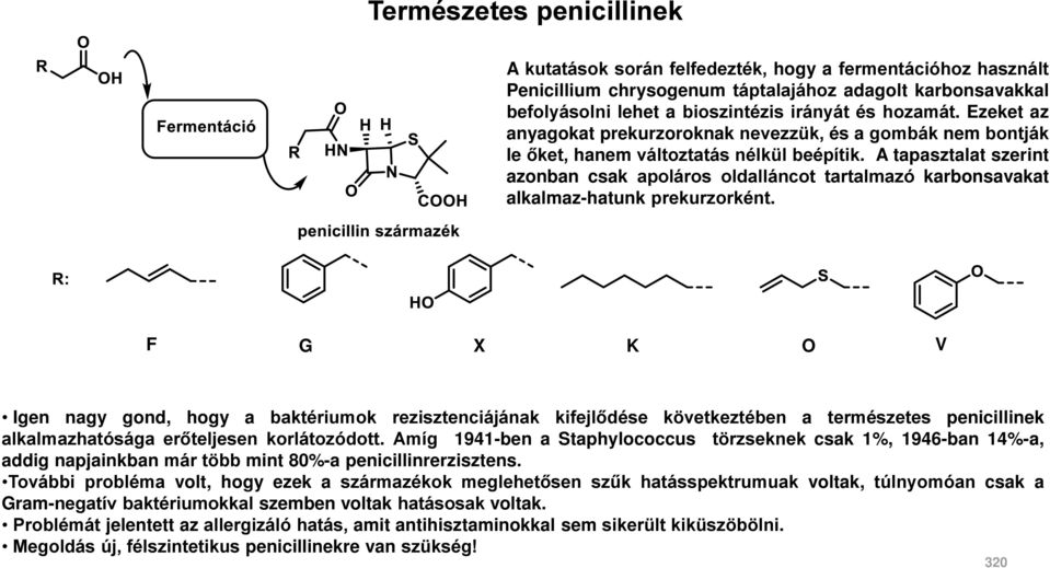 A tapasztalat szerint azonban csak apoláros oldalláncot tartalmazó karbonsavakat alkalmaz-hatunk prekurzorként.