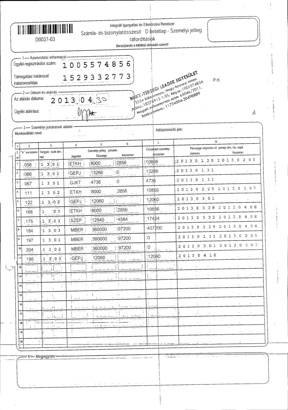 o -_ _ ' o _ 0 -(-_ /1 Szeméyjuttatasok adata Munkaváaó neve: r;3-6 2 3 4 s Szernéyeeg juttatás "1\" sorszarna Targyd szak (ev ogcrne Osszege Közerhe or hó) - - _ - 1 :058 3 Ö-: 3 6 6 10 14 '_-- -