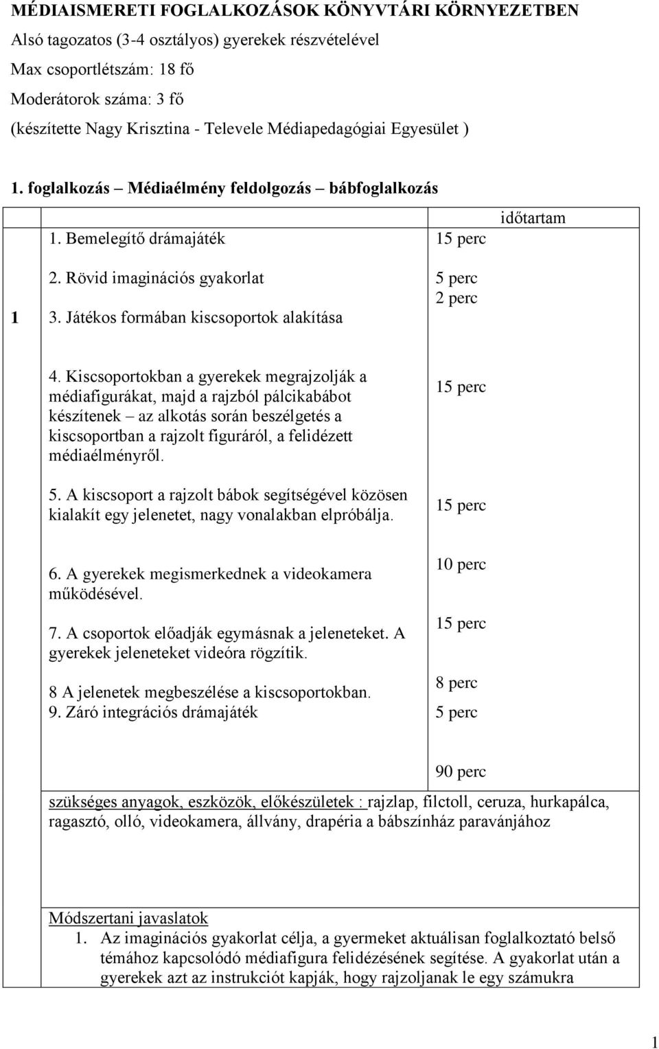 Játékos formában kiscsoportok alakítása 2 perc 4.