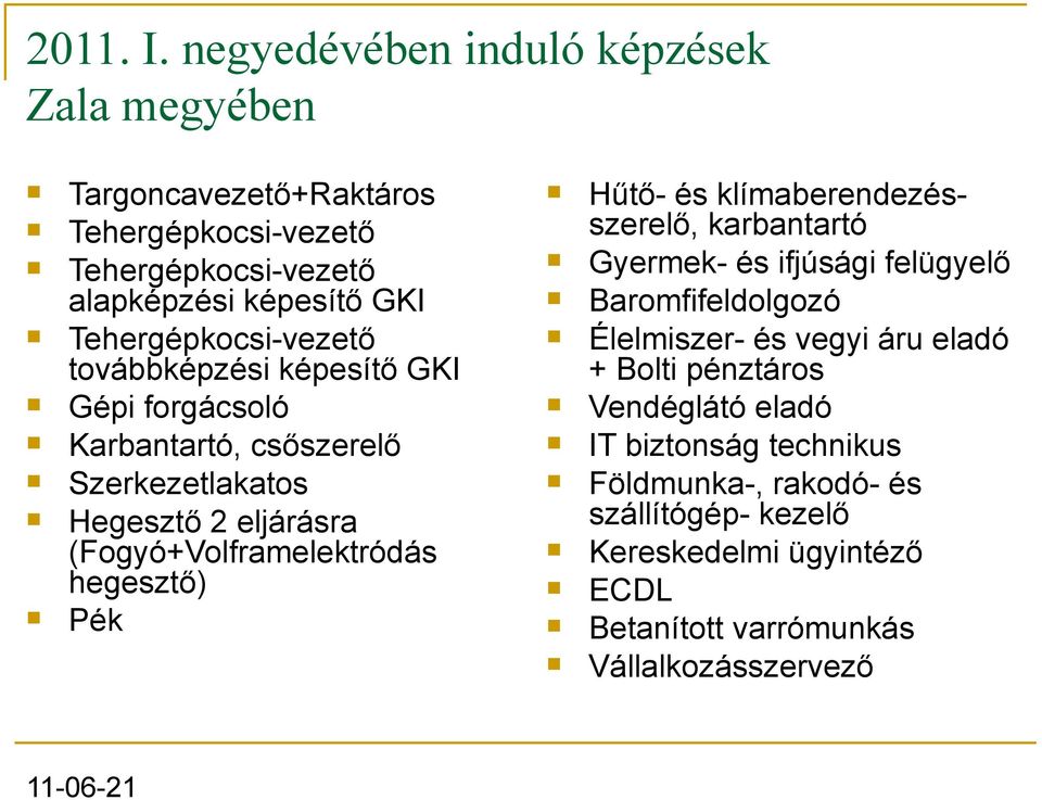 Tehergépkocsi-vezető továbbképzési képesítő GKI Gépi forgácsoló Karbantartó, csőszerelő Szerkezetlakatos Hegesztő 2 eljárásra (Fogyó+Volframelektródás