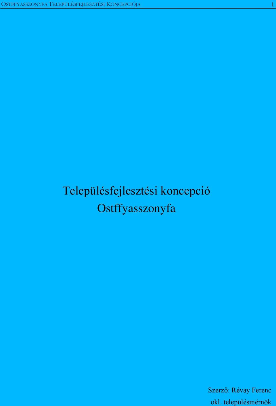 Településfejlesztési koncepció