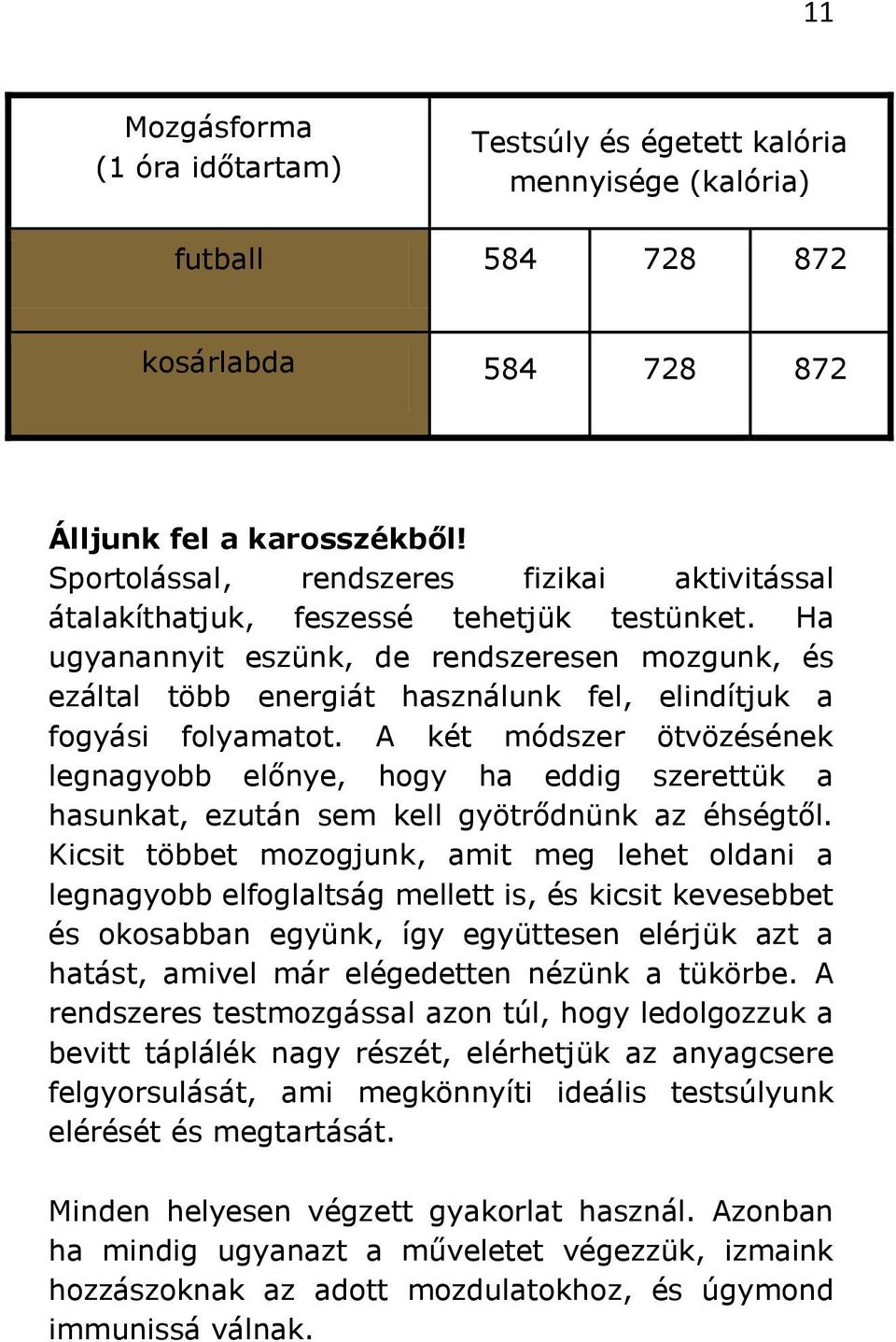 Ha ugyanannyit eszünk, de rendszeresen mozgunk, és ezáltal több energiát használunk fel, elindítjuk a fogyási folyamatot.