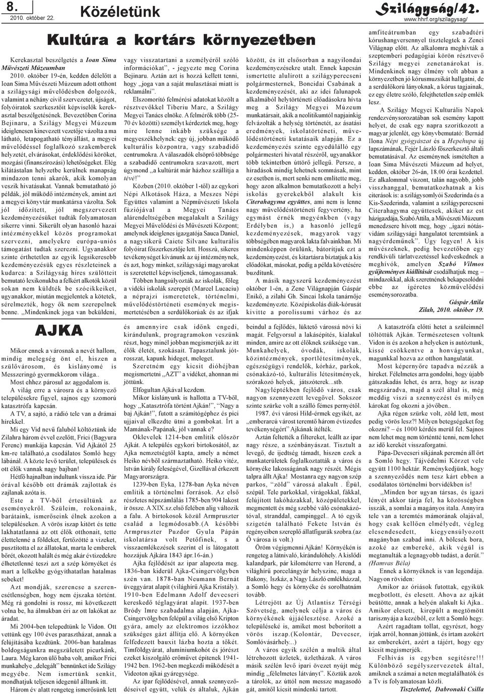 kerekasztal beszélgetésének.