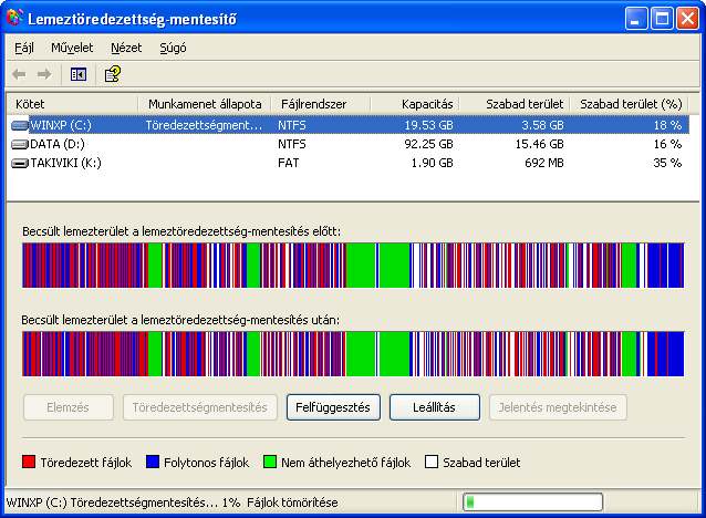 1. Biztonsági másolat: A Windows részét alkotó Biztonsági mentés (Microsoft Backup) nevű program lehetőséget biztosít állományok, mappák mentésére.