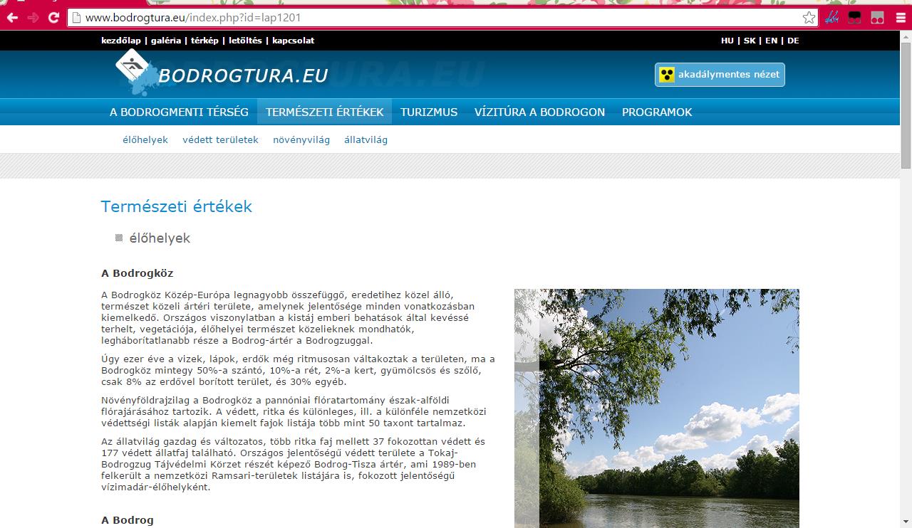 természeti értékei http://www.