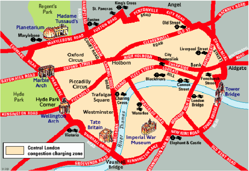 Angliai rendszer London Congestion