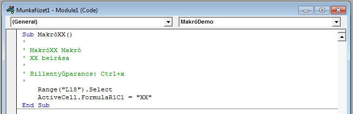 Alkalmazott Informatikai Intézeti Tanszék MŰSZAKI INFORMATIKA Dr.Dudás László 6. Az elkészült makrókat nem kell külön menteni, azok az Excel fájl mentésével elmentődnek.