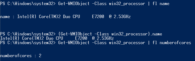 WMI Objektumok Windows Management Instrumentation (WMI) egy olyan parancs halmaz / lekérő nyelv, mely alacsony szintű utasításokkal éri el, a számítógép fizikai perifériáit (processor, memória,