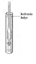 4.2 Sűrűség meghatározása areométerrel Egy oldat sűrűsége a test tömegének (m) és térfogatának (V) hányadosával egyenlő: ρ = m/v. SI mértékegysége: kg/m 3.