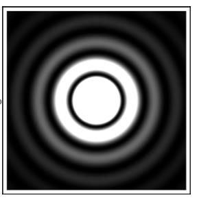 A szem felbontóképessége A képalkotás felbontásának hullámoptikai határa: Lencsén áthaladó fénynyaláb a fókuszpontban diffrakció-limitált mintázatot hoz létre (Airykorongok). Két pontot (pl.