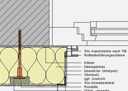 Hőszigetelt fal és nyílászáró kialakítás tömítőszalag BACHL Kombitherm Homlokzati