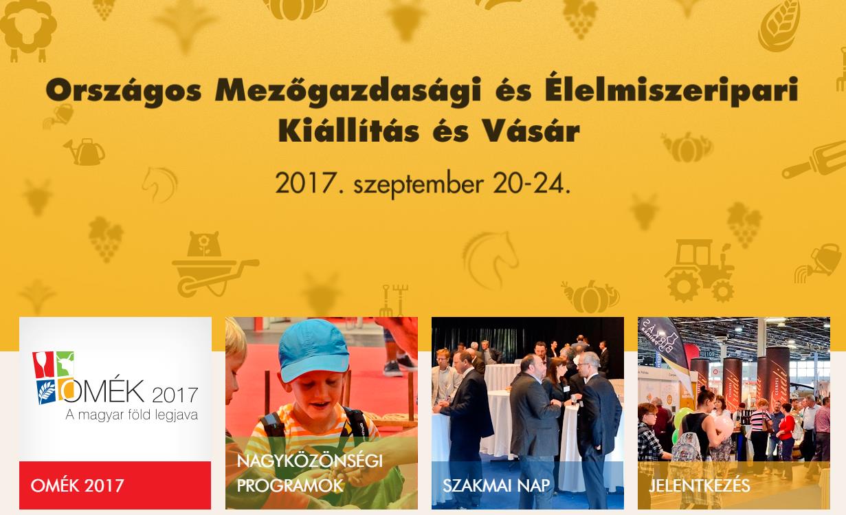 A termékpálya marketing lehetőségei OMÉK 2017 Nagyobb terület Szakmaiság