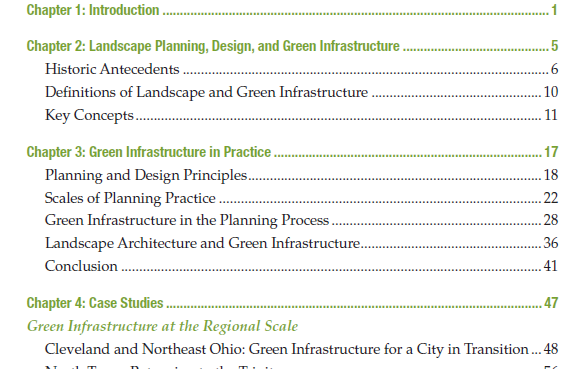 at the Regional Scale Green Infrastructure in Large Cities Green