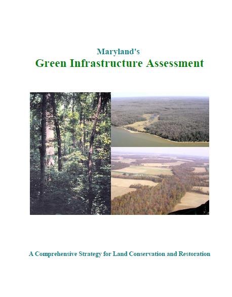 Zöld infrastruktúra hálózat terv Maryland államra Maryland s Green Infrastructure Assessment (GIA) Az elemzés célja az volt, hogy lehatárolják azokat a területeket, amelyek ökológiailag a