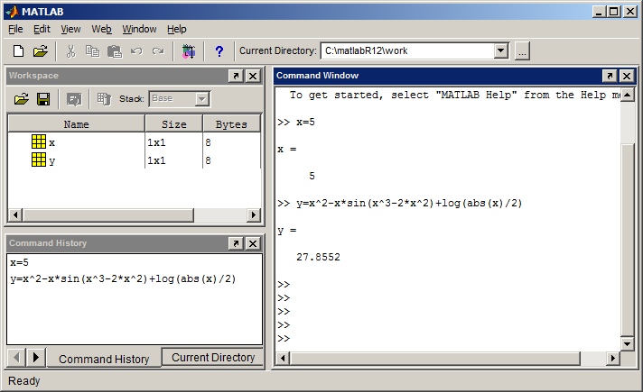11.6.3. Mintapélda függvényérték számítására MATLAB Script Node alkalmazásával A fenti (11.2. ábra) képlet számítása MATLAB Script Node-ban a következőképpen (11.33.
