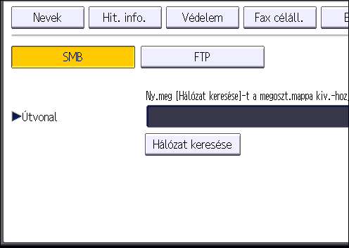 Alapeljárás a Szkennelés mappába használatakor 14. Adja meg a célszámítógép jelszavát, majd nyomja meg az [OK] gombot. 15. Megerősítésként adja meg újra a jelszót, majd nyomja meg az [OK] gombot. 16.
