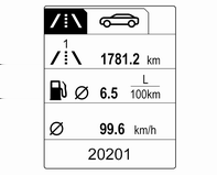102 Műszerek és kezelőszervek Fedélzeti számítógép A menük és a funkciók az irányjelzőkaron lévő gombokkal választhatók ki 3 93. Útvonalüz.any.infor.