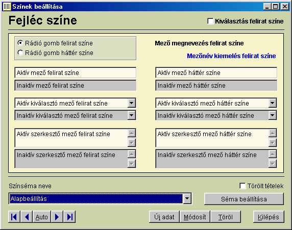8.10 Színek beállítása Ez a kényelmi funkció lehetővé teszi, hogy a színeket saját ízlésünknek megfelelően alakítsuk ki.