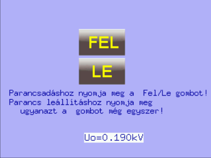 1.4.4 Számlálók és időmérések 9. ábra A Számlálók és időmérések -LCD-oldal Ezen a képernyőn a konfigurációban megvalósított különböző számlálók és időmérő állásait tekintheti meg a felhasználó. 1.4.5 Kézi vezérlések Kézi parancs gombok: megérintésükkel közvetlen fel/le parancsot lehet adni a tekercsre.