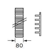 A kéményaknás telepítés bővítő elemei Megnevezés Alaprendszer DN 80 (flexibilis) Alapkészlet flexibilis DN 80 rendszerhez 1 Kürtőfedél (zárókupak) 2 Kürtőfedél (talapzat) 3 Bedugható elem 4