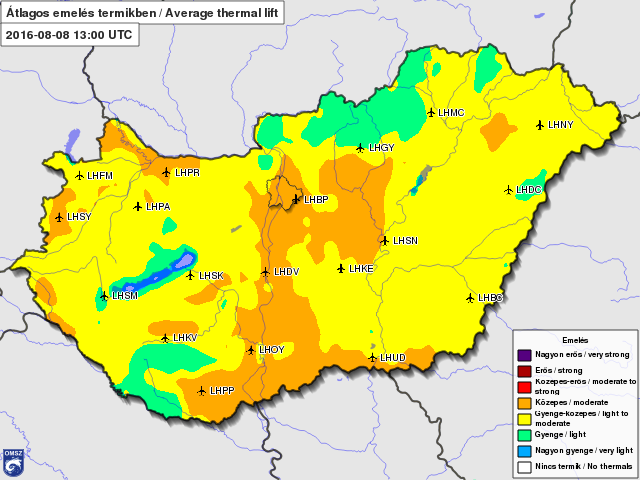 Átlagos emelés termikben >3 m/s 2.5-3 m/s 2-2.