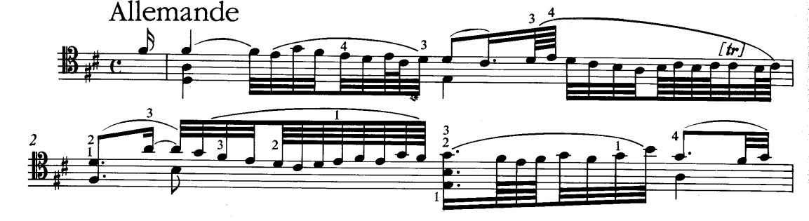 Ennek okán hadd térjek itt ki az akkordjáték lehetőségeire, korlátaira. Bach művek akkordjait modern vonóval nem lehet úgy megszólaltatni, ahogyan ezt a kottakép megkívánná.