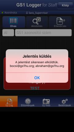 4.6 Adatbevitel Bejelentkezést követően egy főoldal jelenik meg, amin beolvashatjuk az ellenőrizni kívánt számsort.