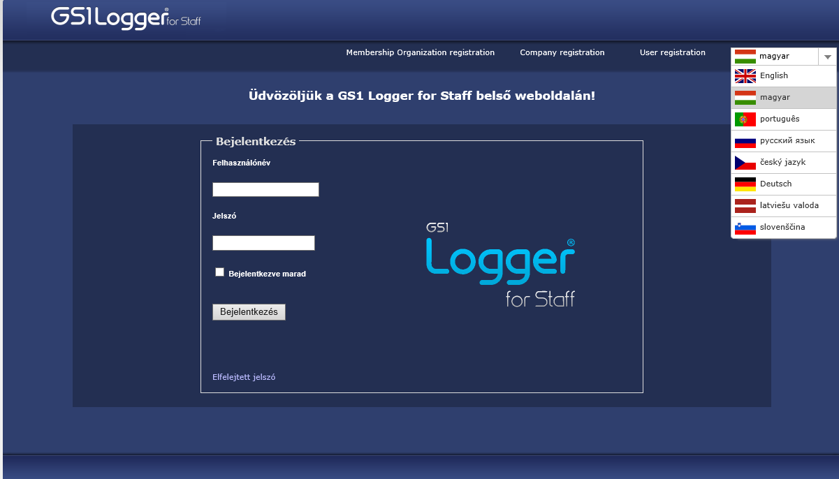 5 Mylogger weboldal Az Előzménylista a következő weboldalon is elérhető: http://stafflogger.gs1hu.org.