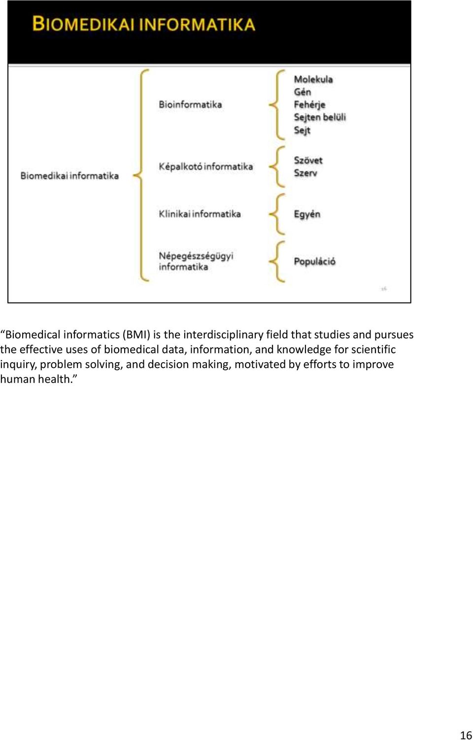 information, and knowledge for scientific inquiry, problem