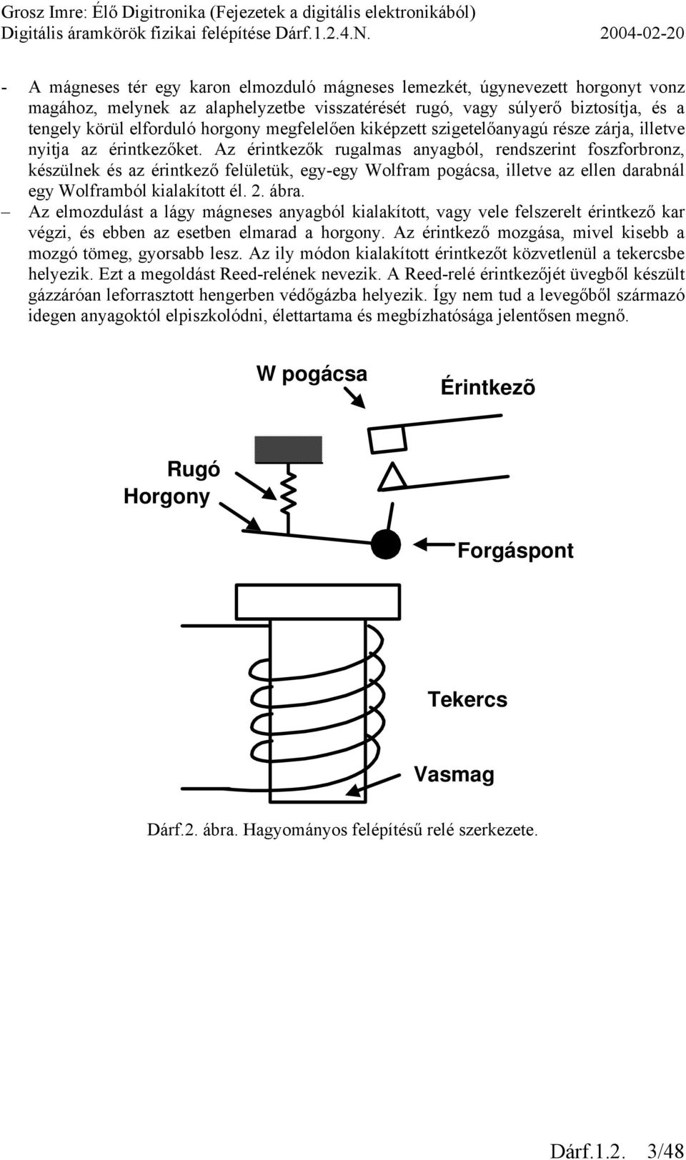 Dárf.1. Digitális áramkörök fizikai felépítése - PDF Ingyenes letöltés
