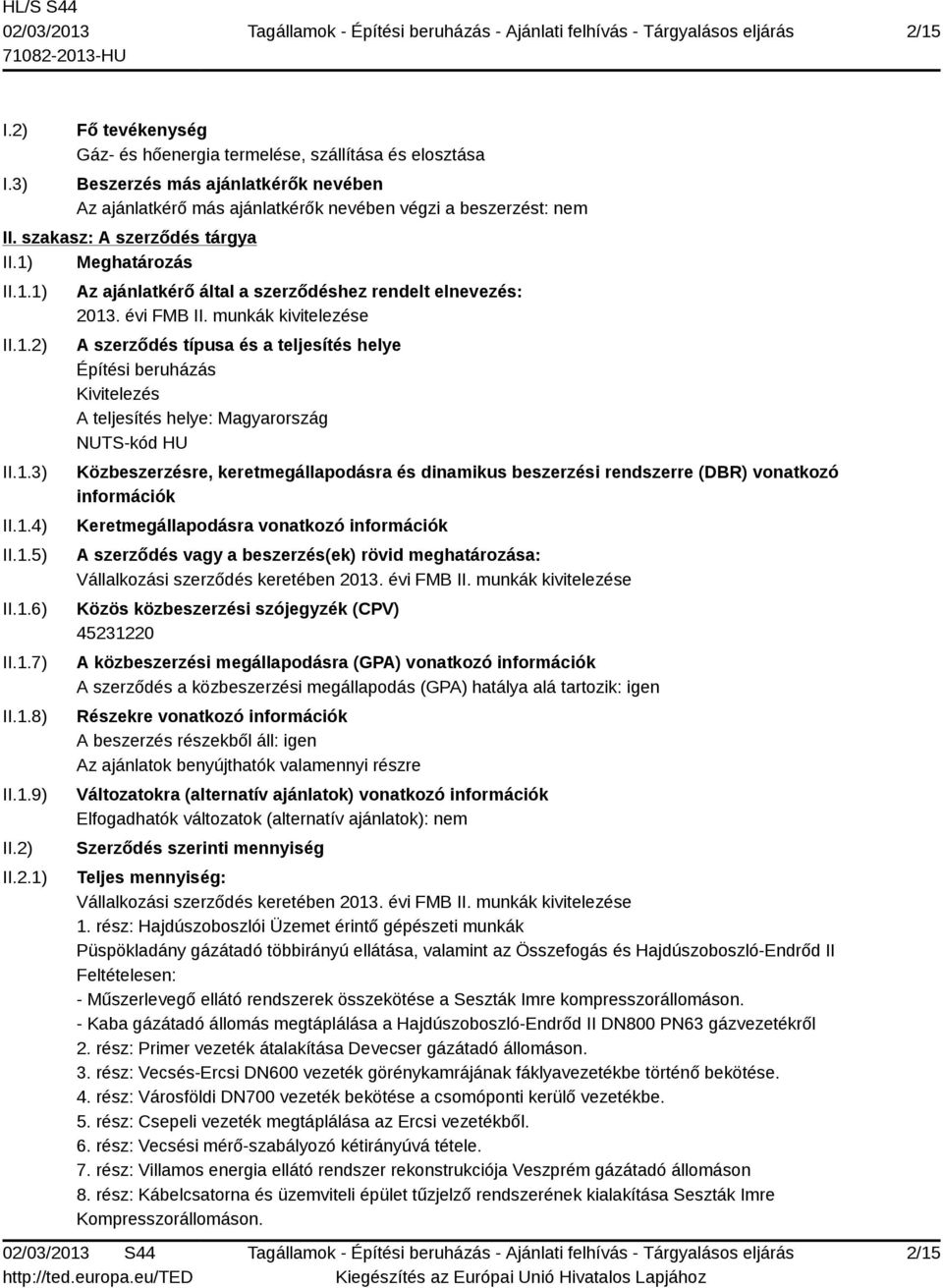 évi FMB II.