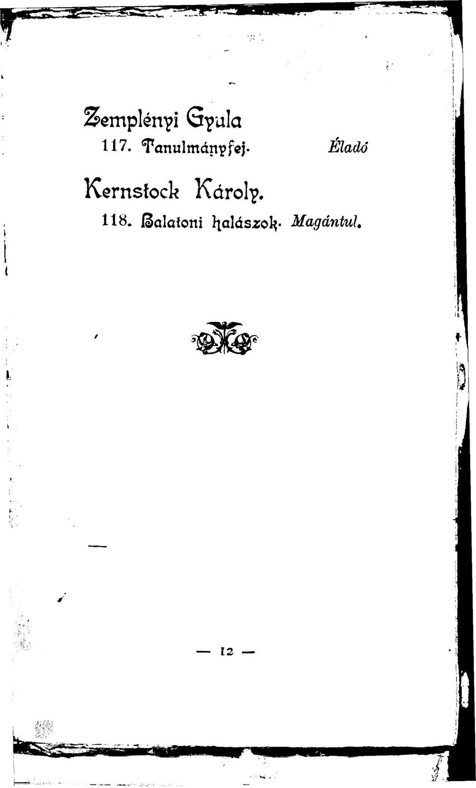 Kernstock Károly. 118.
