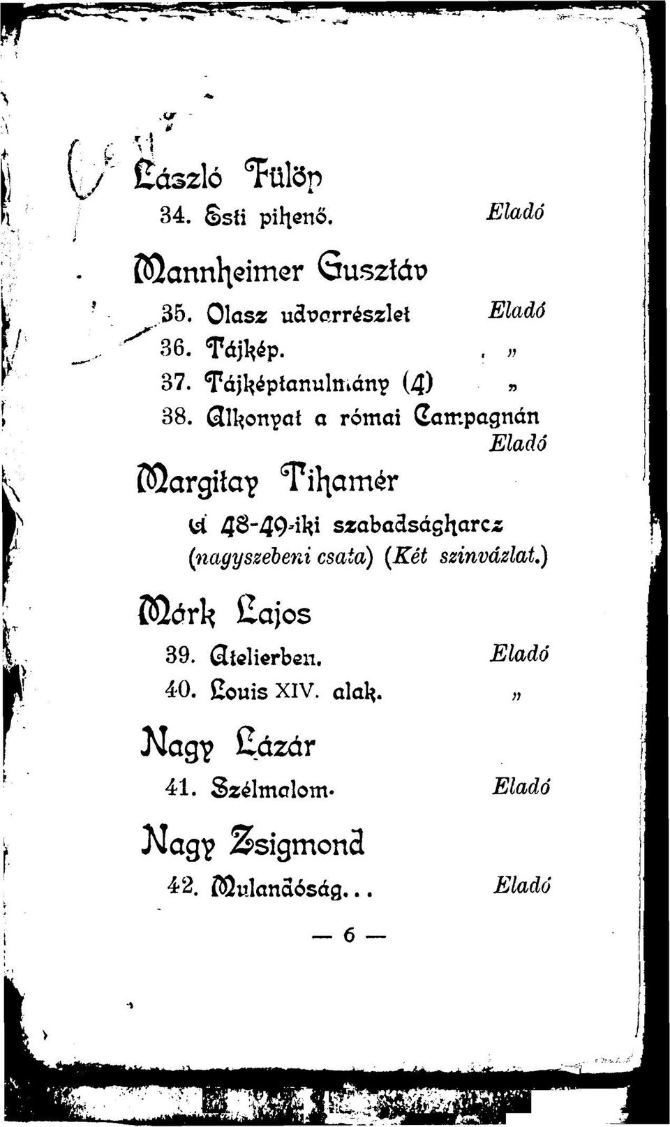 Gtll^onvat a római Gampagnán ftüargifoy Tihamér tt 4^-49'iHi szabadságharca