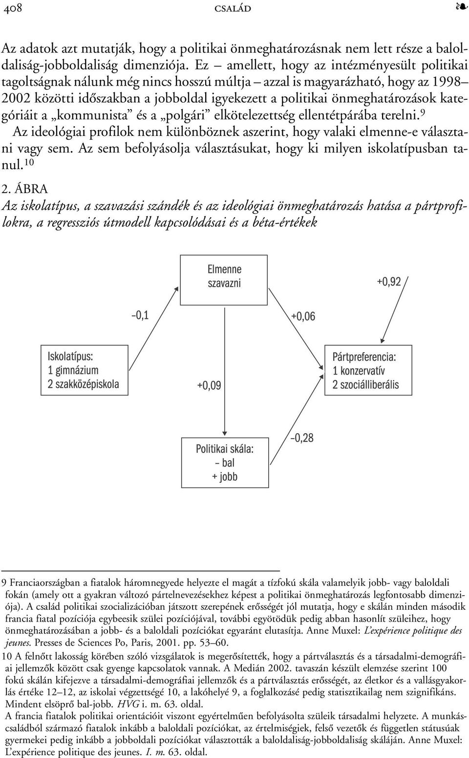 önmeghatározások kategóriáit a kommunista és a polgári elkötelezettség ellentétpárába terelni. 9 Az ideológiai profilok nem különböznek aszerint, hogy valaki elmenne-e választani vagy sem.