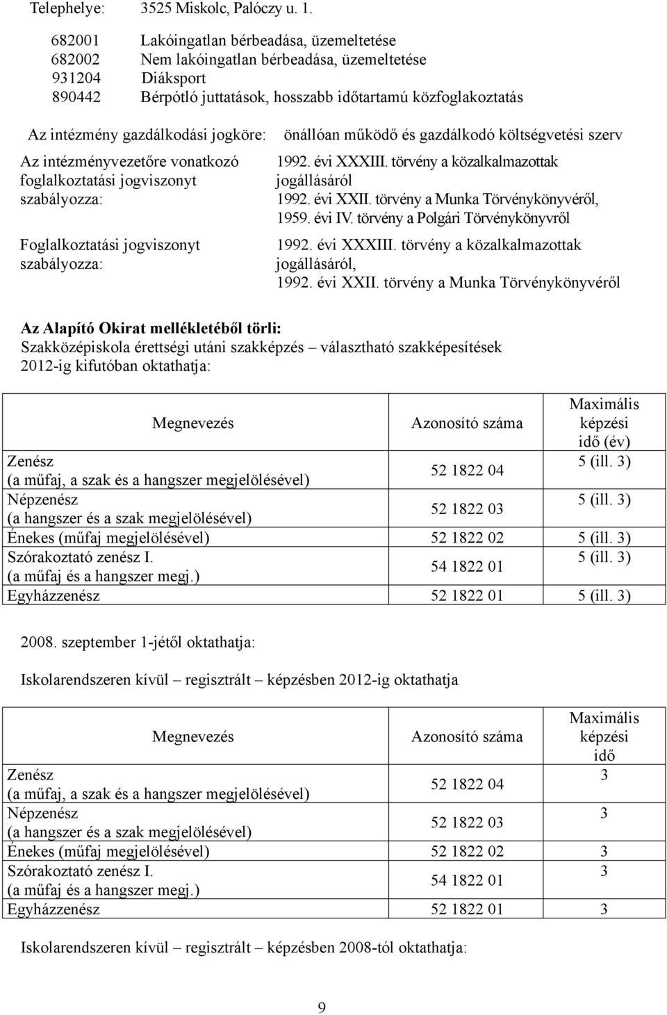 gazdálkodási jogköre: Az intézményvezetőre vonatkozó foglalkoztatási jogviszonyt önállóan működő és gazdálkodó költségvetési szerv jogállásáról 1992. évi XXII.