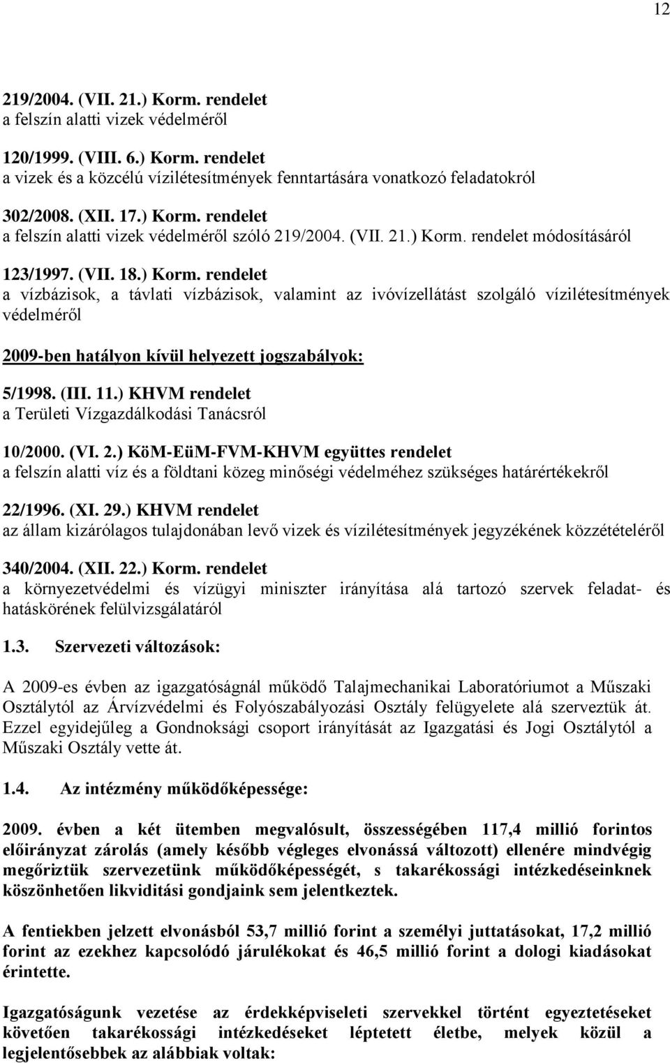 (III. 11.) KHVM rendelet a Területi Vízgazdálkodási Tanácsról 10/2000. (VI. 2.