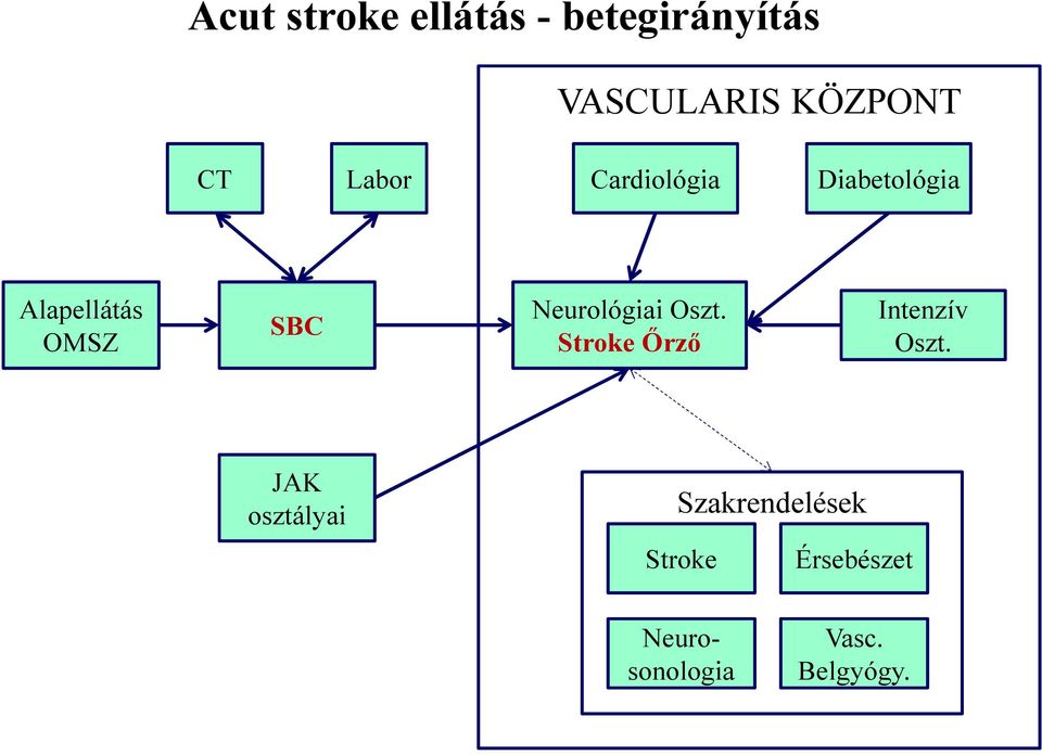 Neurológiai Oszt. Stroke Őrző Intenzív Oszt.