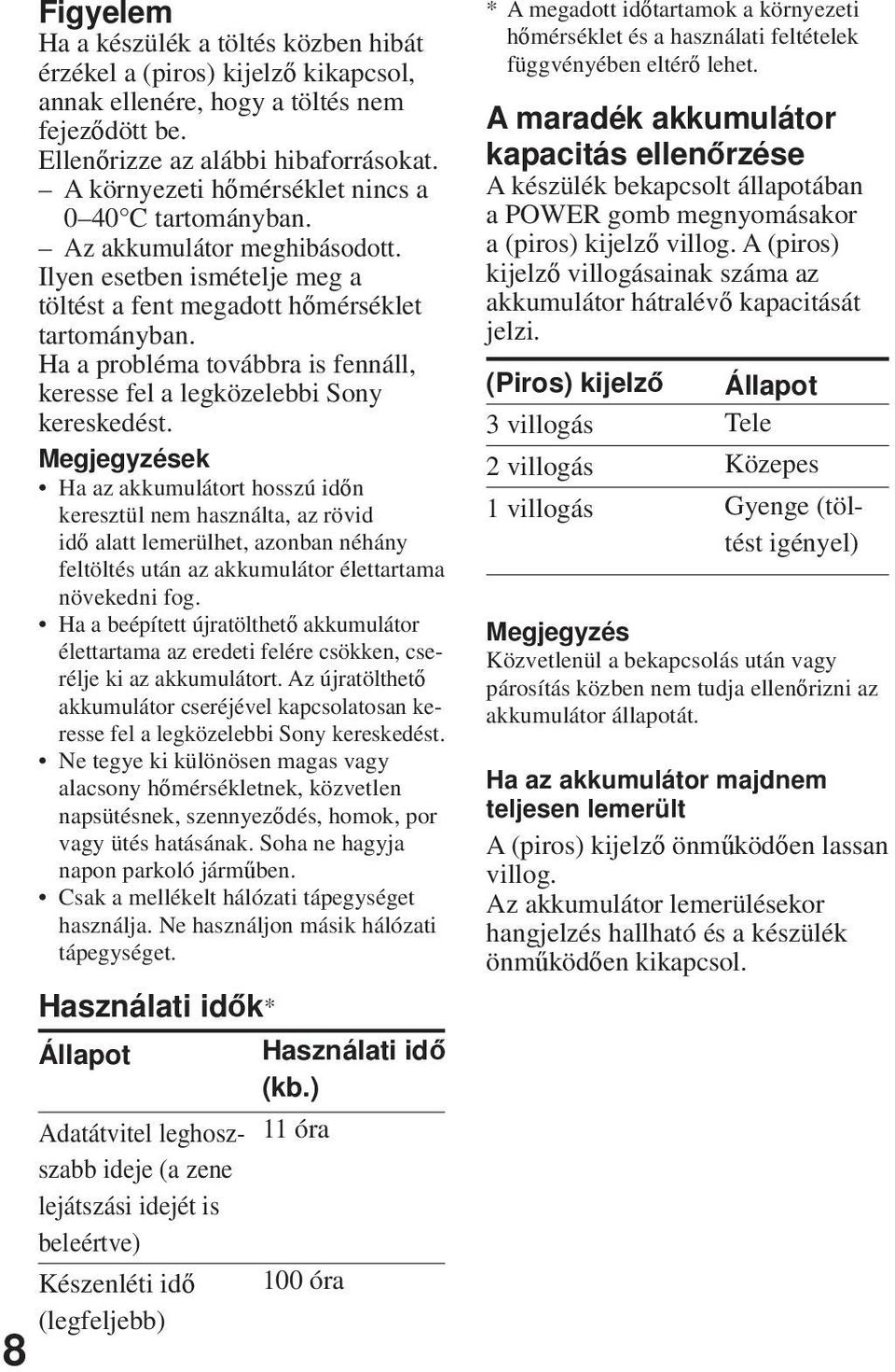 Ha a probléma továbbra is fennáll, keresse fel a legközelebbi Sony kereskedést.