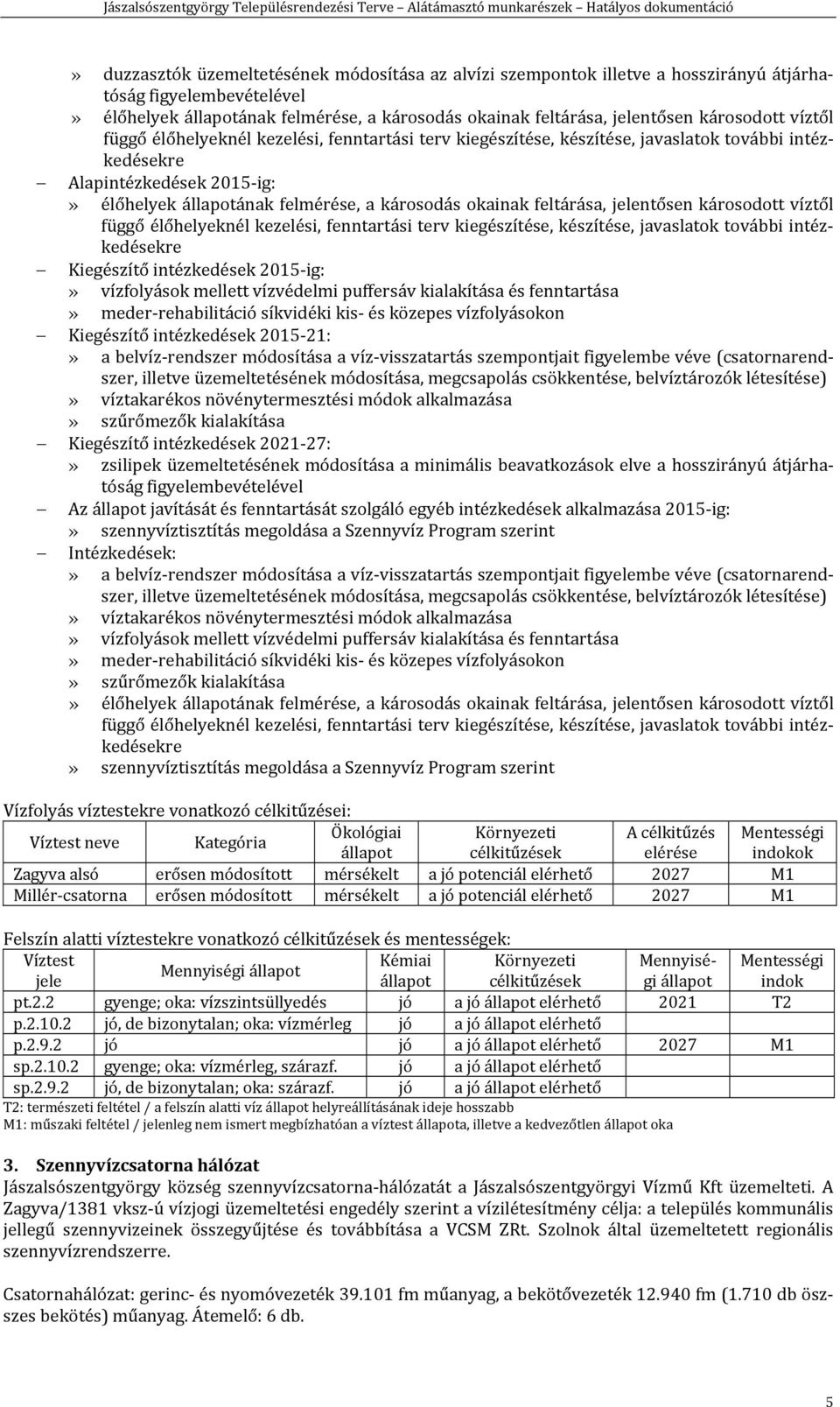 létesítése) szer, illetve üzemeltetésének módosítása, megcsapolás» szűrőmezők kialakítása Kiegészítő intézkedések 2021 27:» zsilipek üzemeltetésének módosítása a minimális beavatkozások elve a