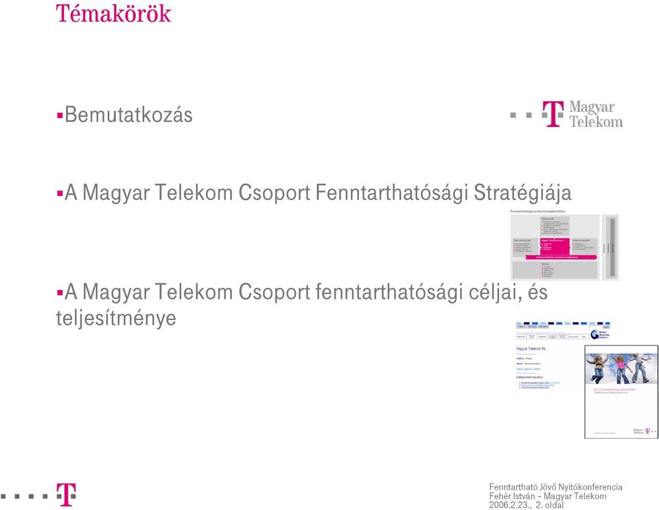 Magyar Telekom Csoport fenntarthatósági