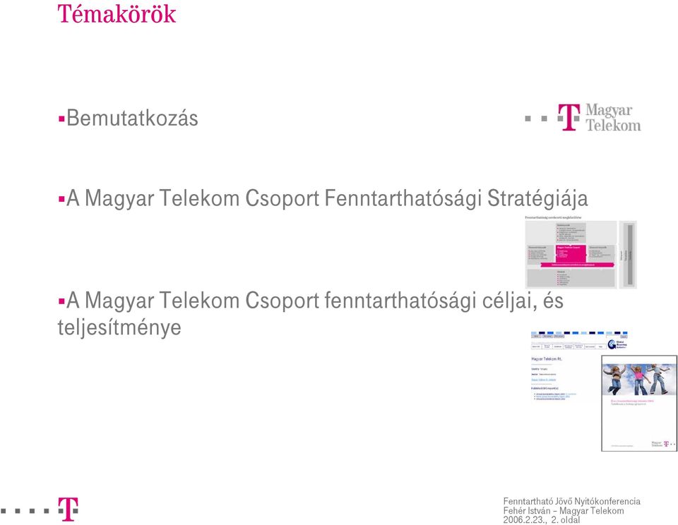 Magyar Telekom Csoport fenntarthatósági